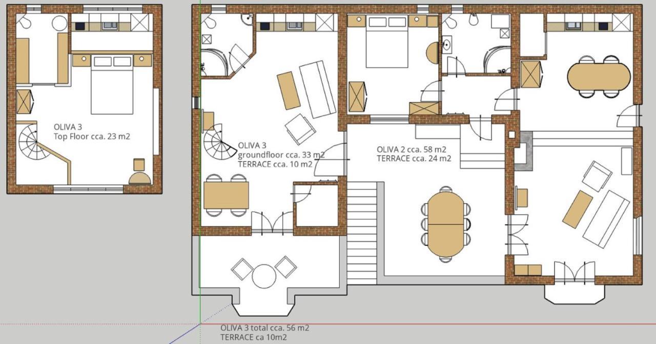 Villa Apartments Oliva Seget Vranjica Eksteriør billede